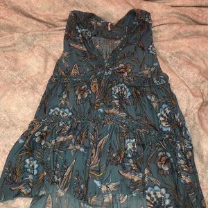 Free People Printed Long Tank